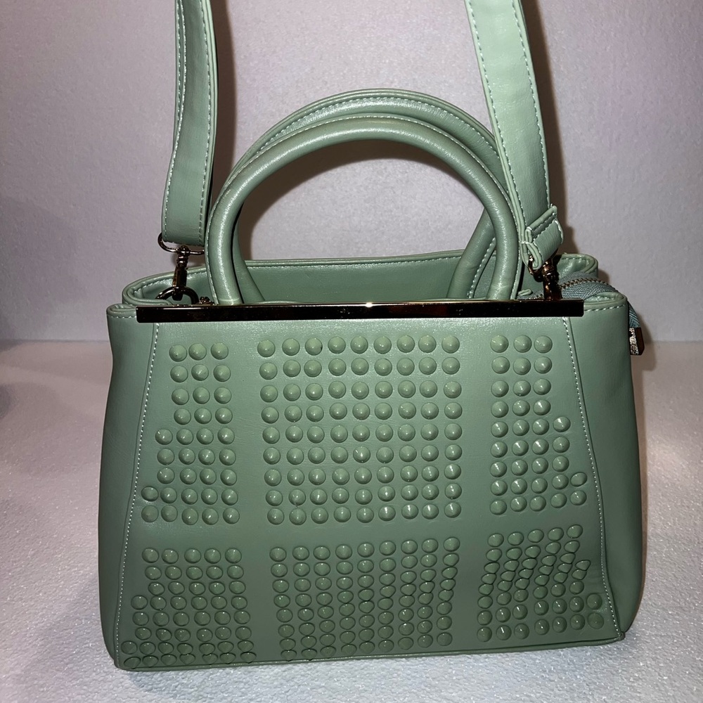 ANIKA KIM Leatherette Purse w/ Detachable Strap